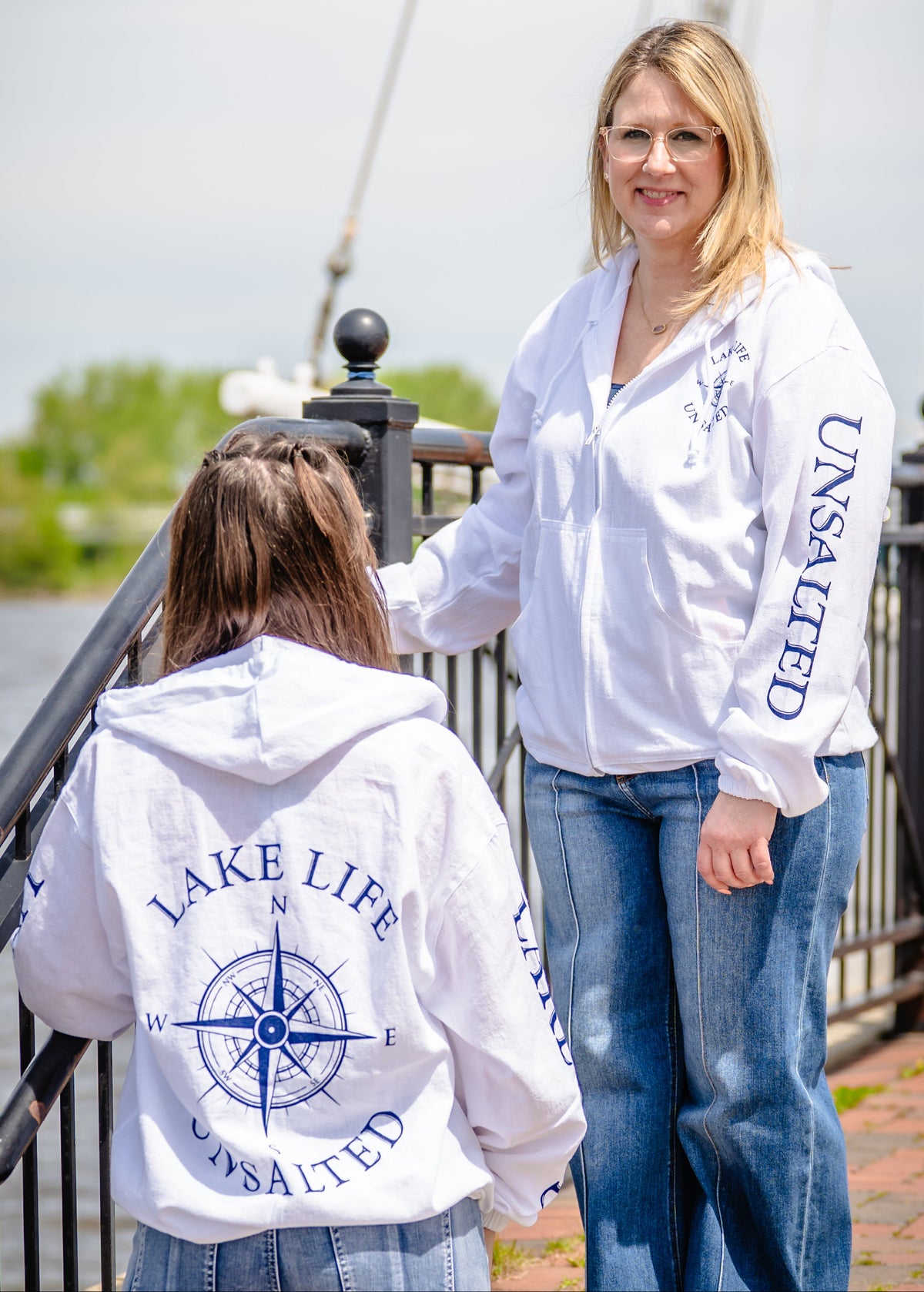 Lake Life Unsalted White Hoodie
