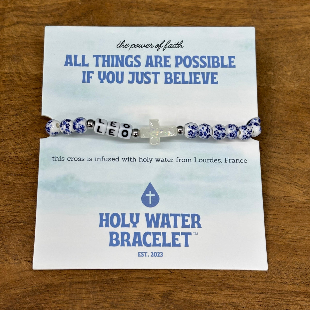 Pope Leo Holy Water Bracelet