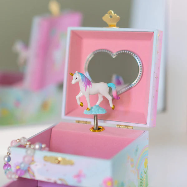 Sm Garden Floral Unicorn Musical Jewelry Box