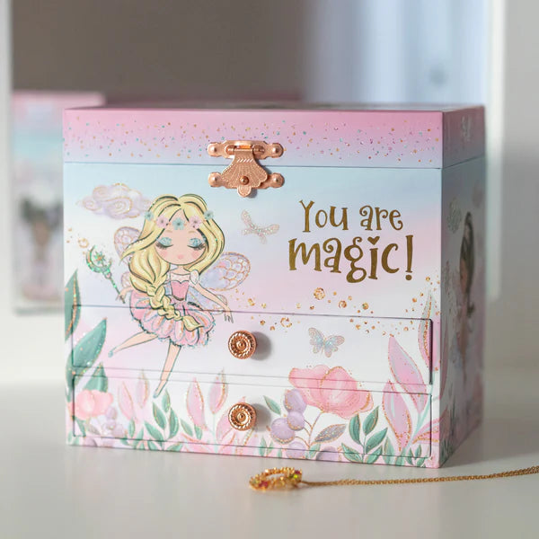 Fairy Musical Jewelry Box w/ 2 Drawers