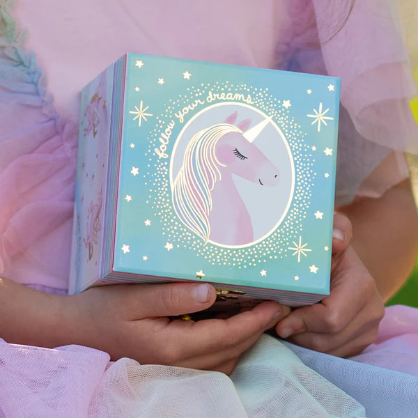 Sm Enchanted Unicorn Musical Jewelry Box