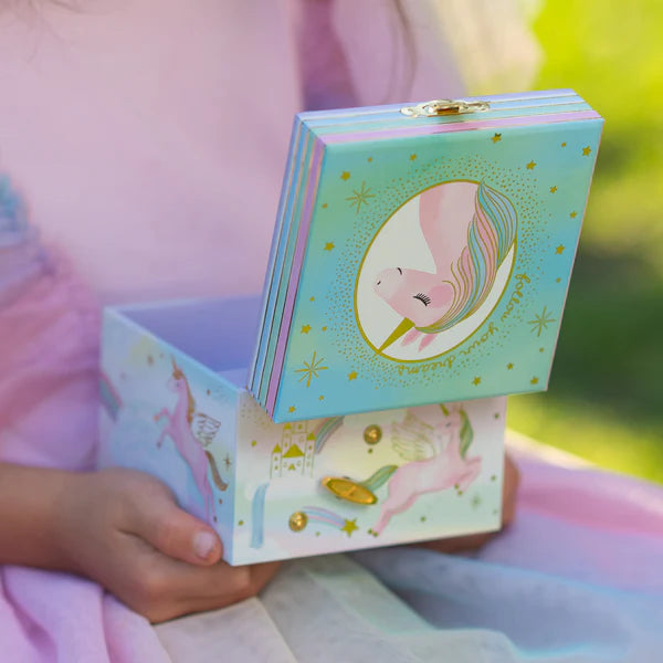Sm Enchanted Unicorn Musical Jewelry Box