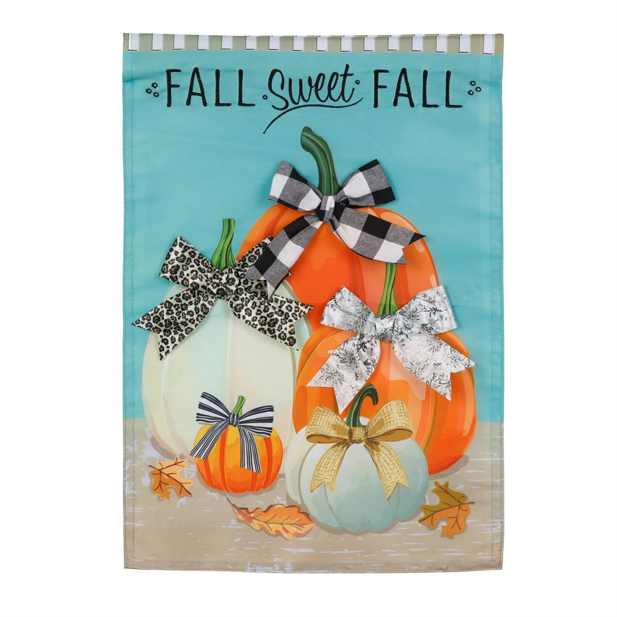 Fall Sweet Fall Applique Garden Flag