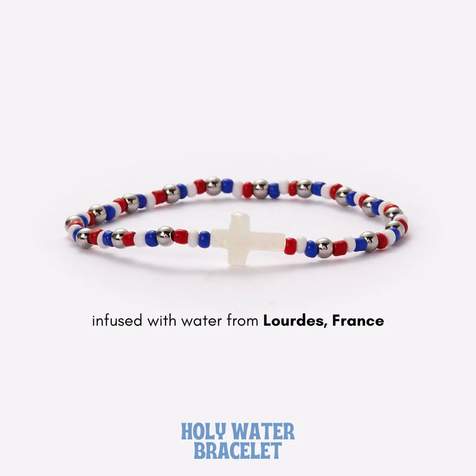 American Grace Cross Holy Water Bracelet