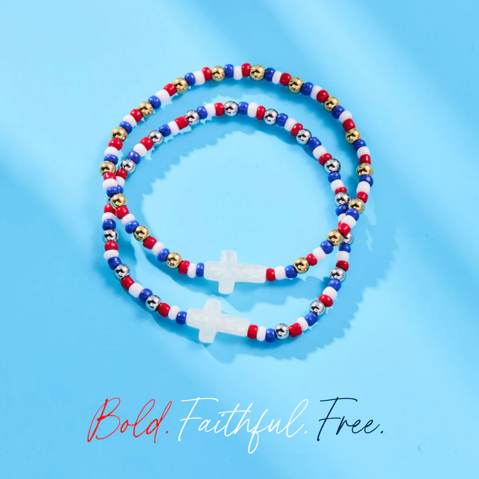 American Grace Cross Holy Water Bracelet