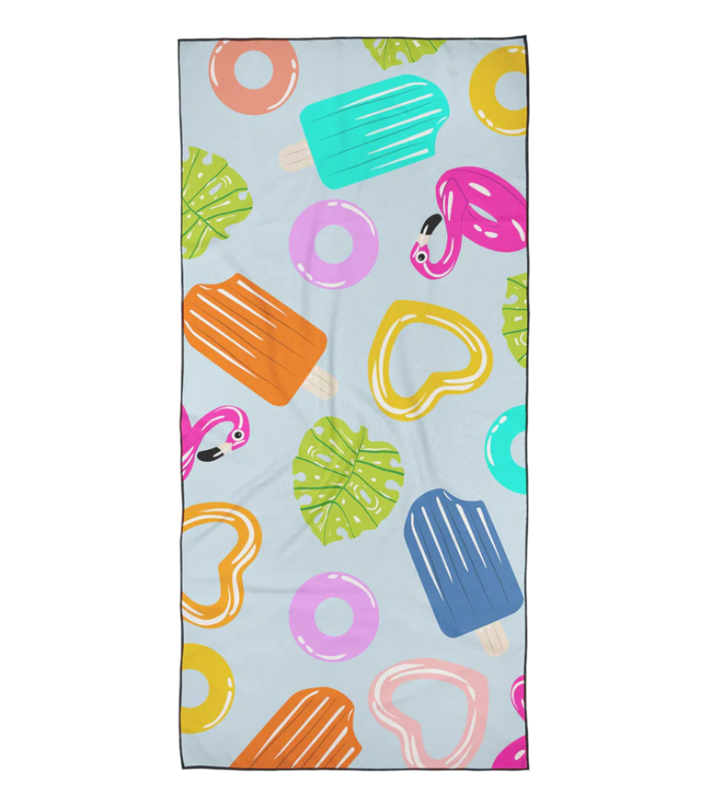Geometry Micro-loop Beach Towel