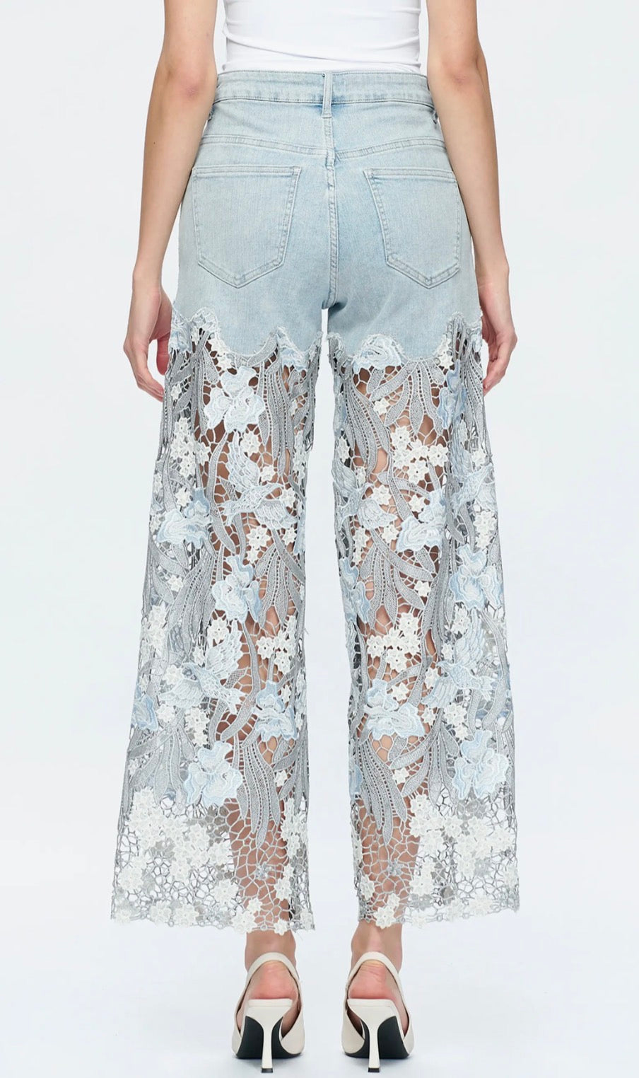 Bayeas Floral High Rise Wide Leg