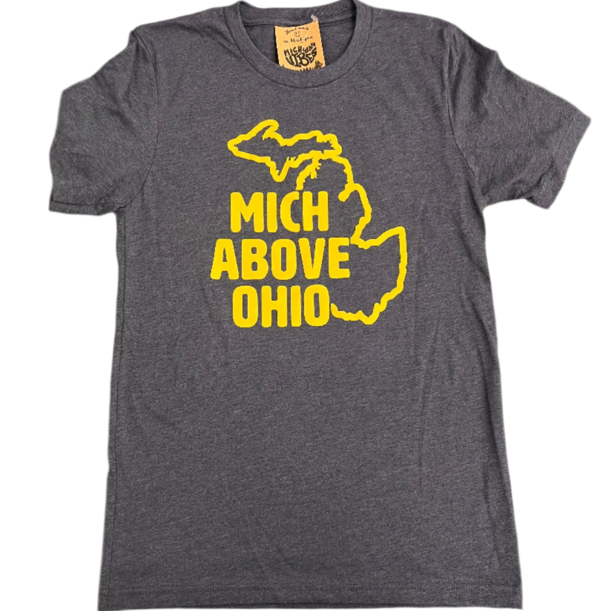 Mich Above Ohio T-Shirt - Navy/Gold