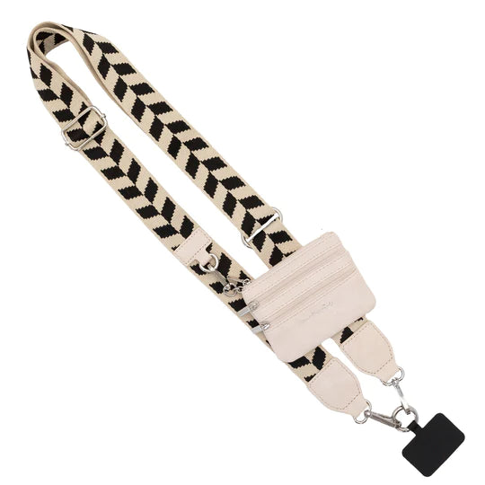 Save the Girls Chain Phone Strap with Zip Pouch 