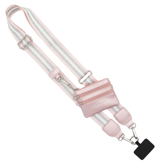 Save the Girls Clip &amp; Go Phone Strap w/ Zipper Pouch