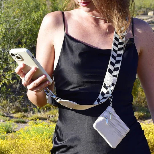Save the Girls Clip & Go Phone Strap w/ Zipper Pouch