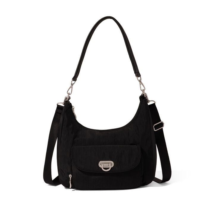 Coastal Flip Lock Half Moon Bag