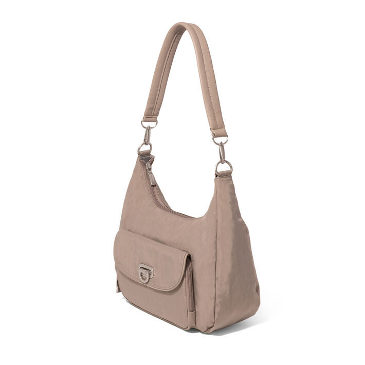 Coastal Flip Lock Half Moon Bag