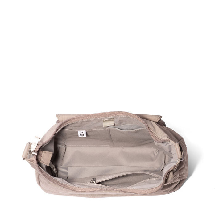 Coastal Flip Lock Half Moon Bag