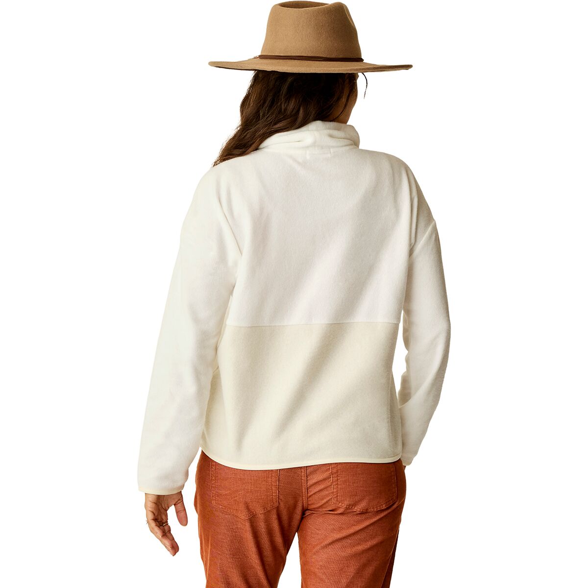 Rowayton Colorblock 2.0 Fleece Top - Cloud/Birch