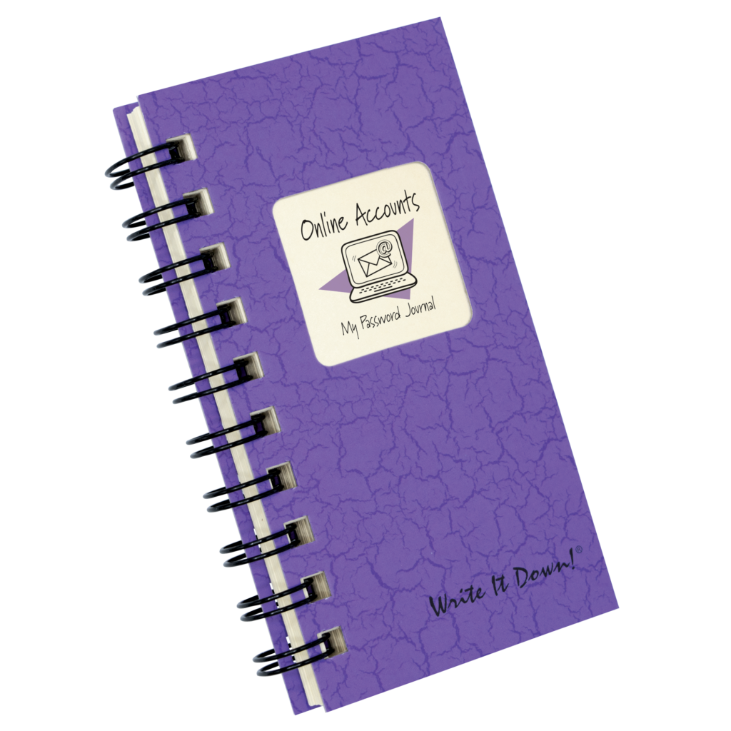 Online Accounts - My Mini Password Journal