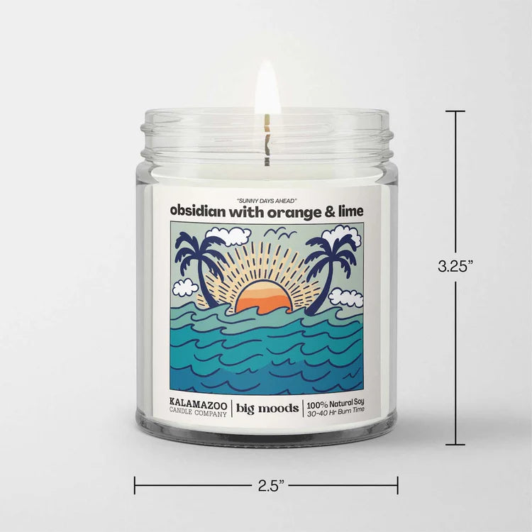 Sunny Days Ahead Obsidian 5oz. Candle