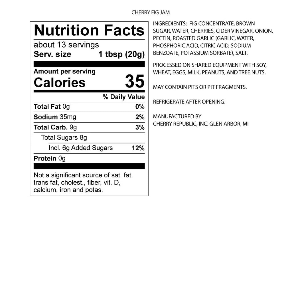 Cherry Fig Jam 9oz