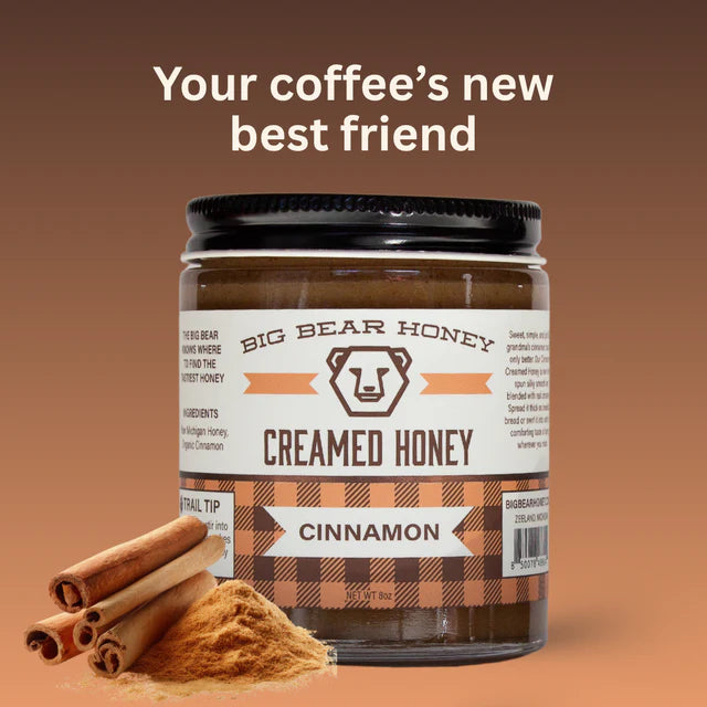 Cinnamon Creamed Honey 8oz Jar