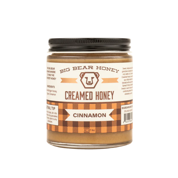 Cinnamon Creamed Honey 8oz Jar