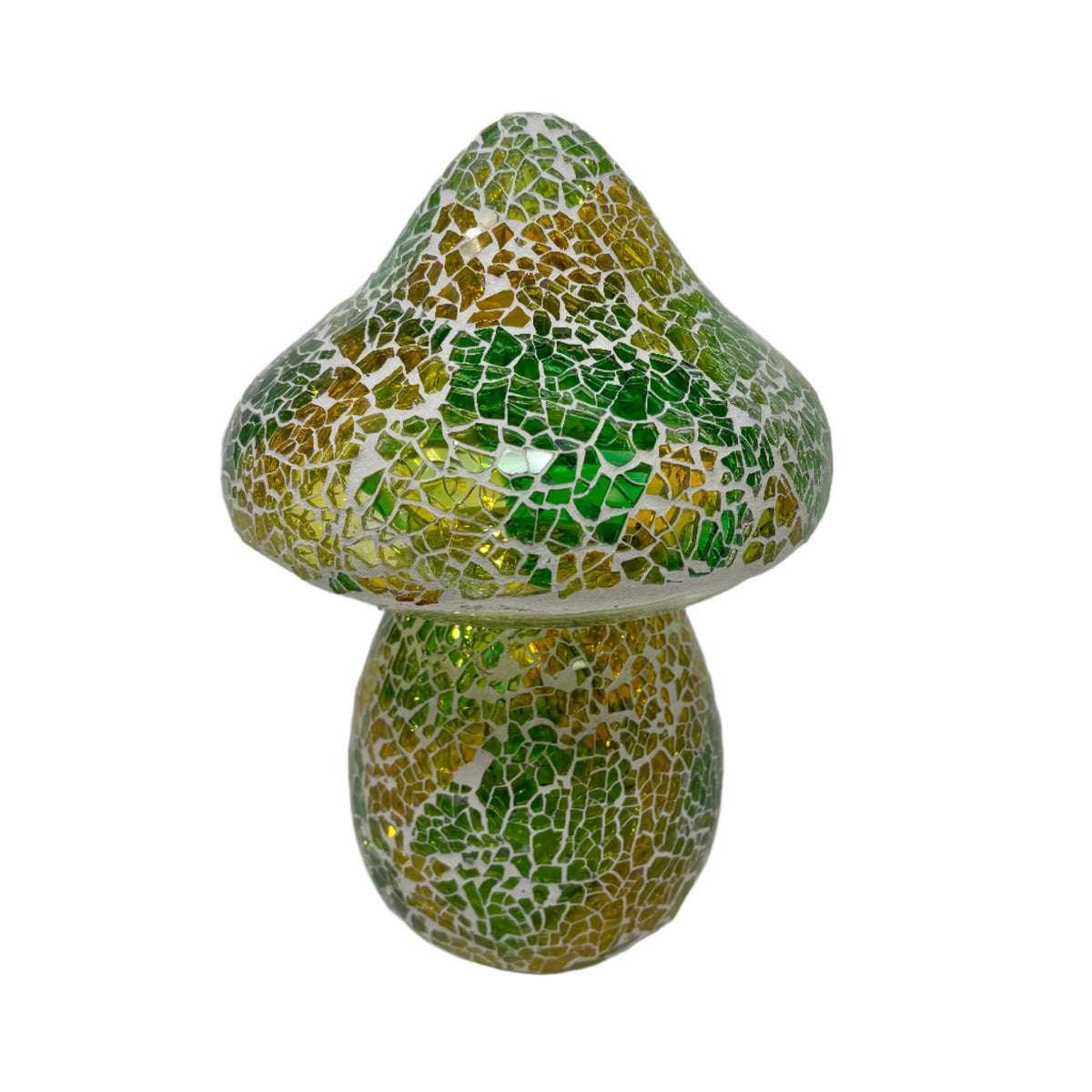 Lighted Mosaic Glass Mushroom