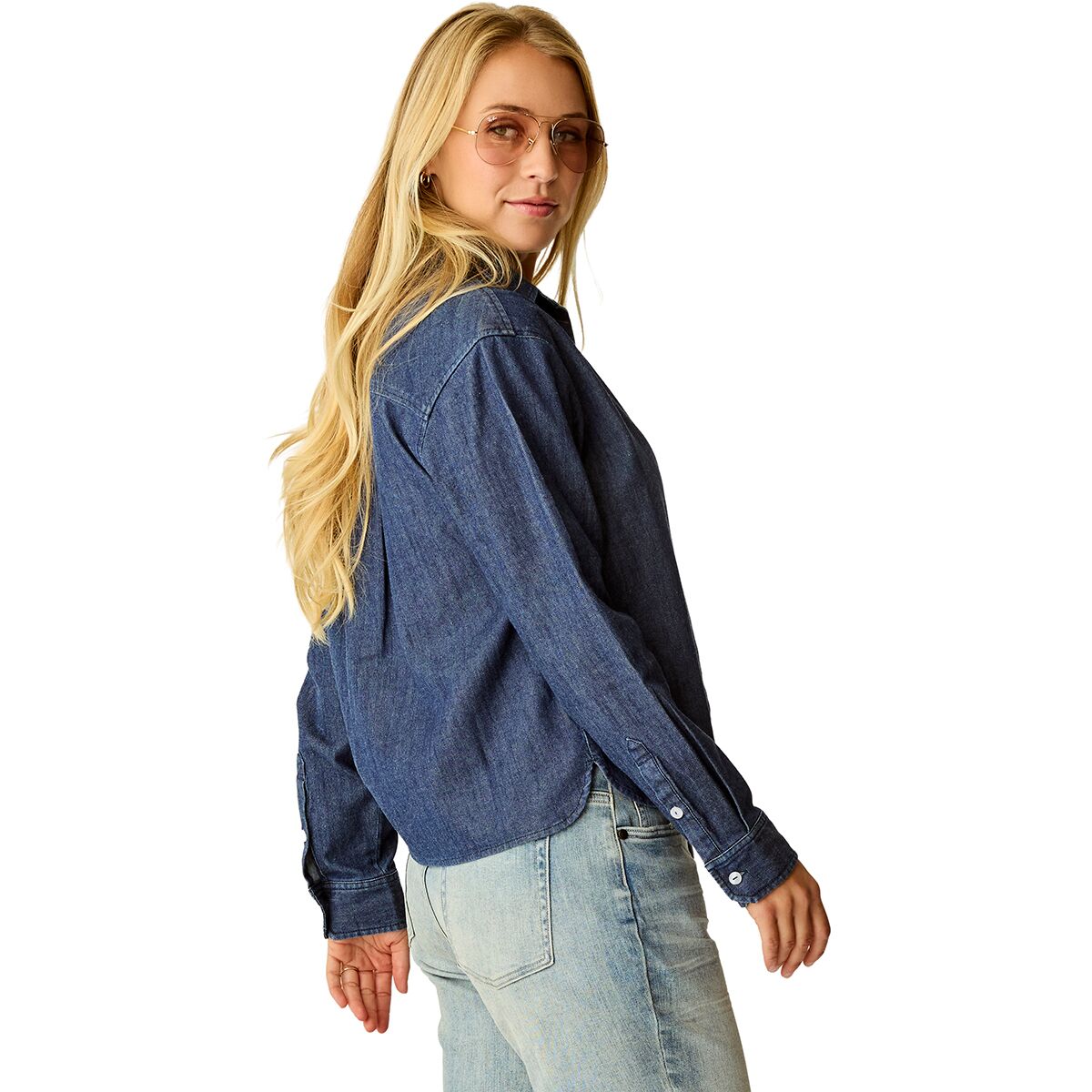 Claire Twill Shirt - Dark Indigo