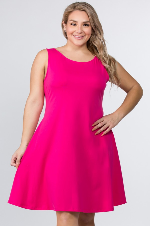 Sleeveless A-Line Dress