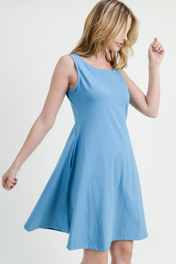 Sleeveless A-Line Dress