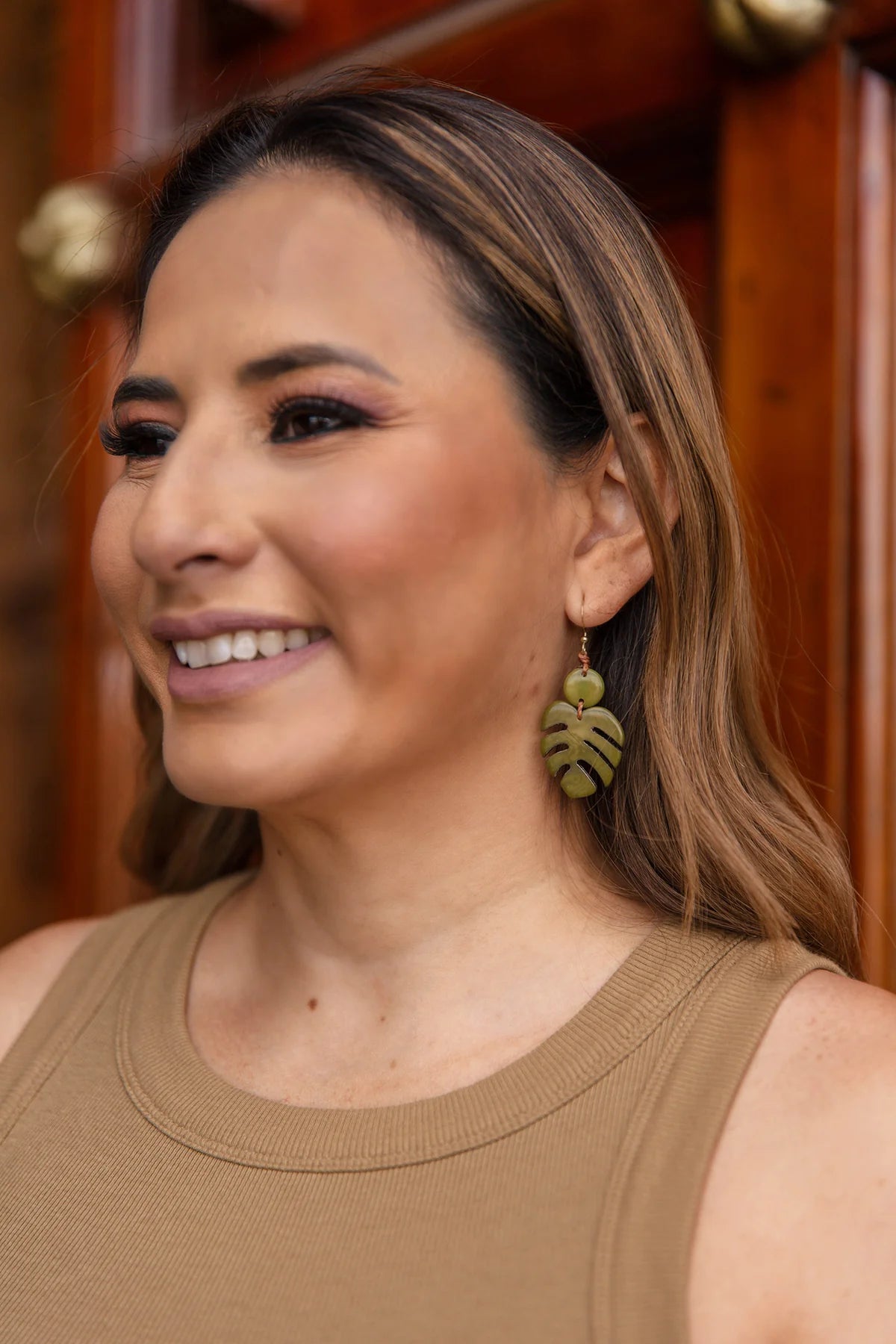 Tagua Dalia Earrings