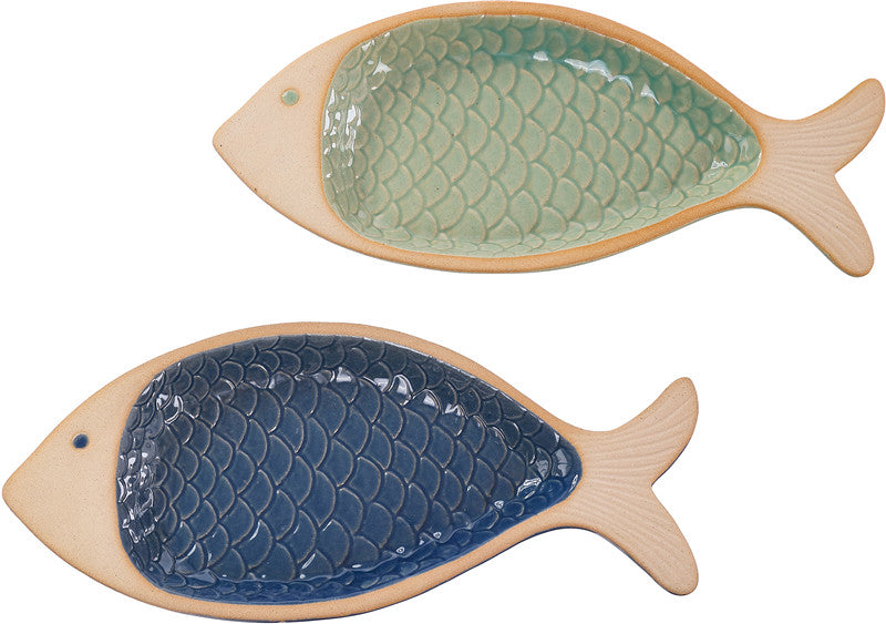 Ceramic Fish Tray 2 Asst.