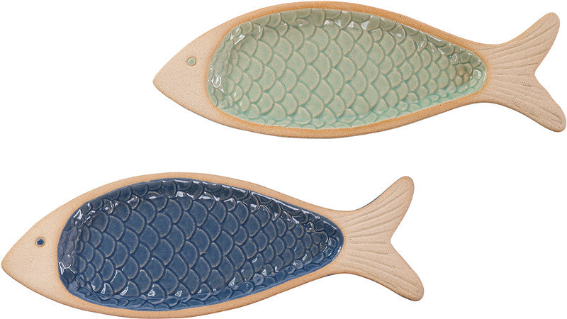 Ceramic Fish Tray 2 Asst.