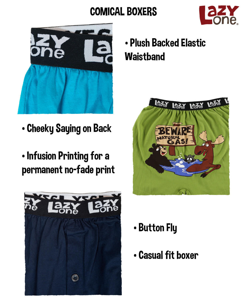Butt Quack Duck Men&#39;s Boxers