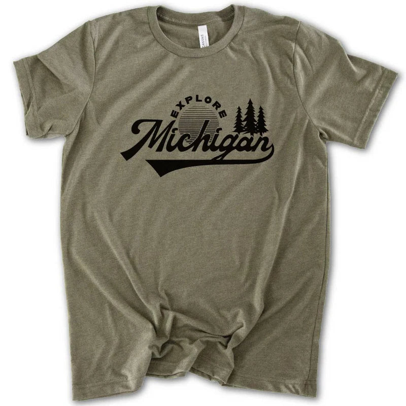 Adventure T-Shirt - Olive Heather