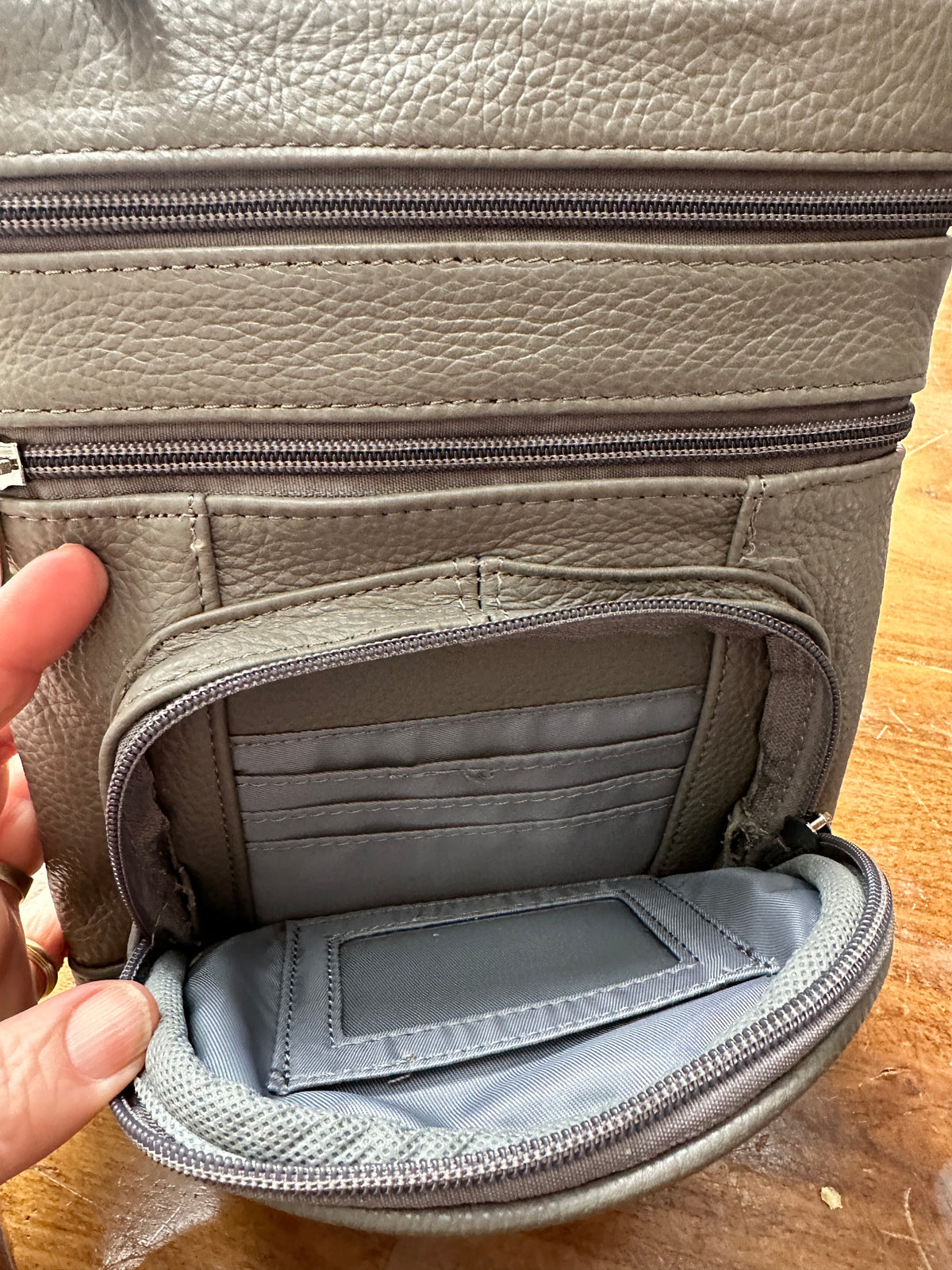 Leather Crossbody On the Go Bag
