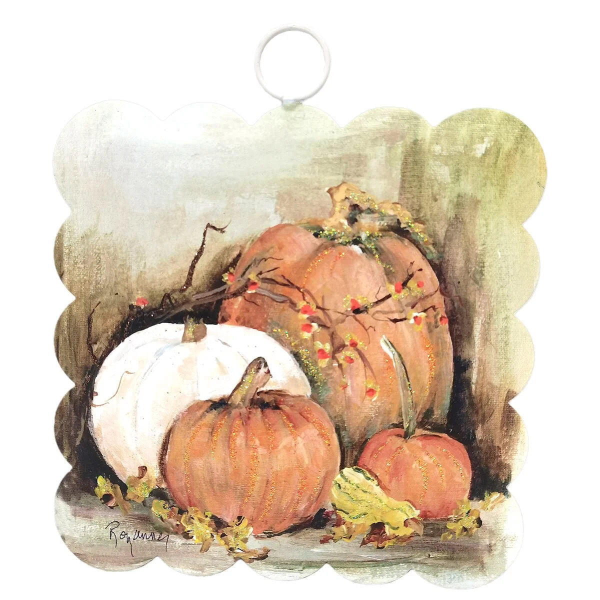 Fall Mini Tin Scallop Art RTC