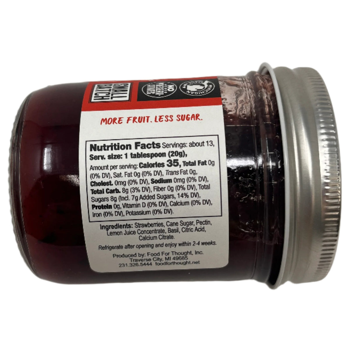 Strawberry Basil Preserves Truly Natural