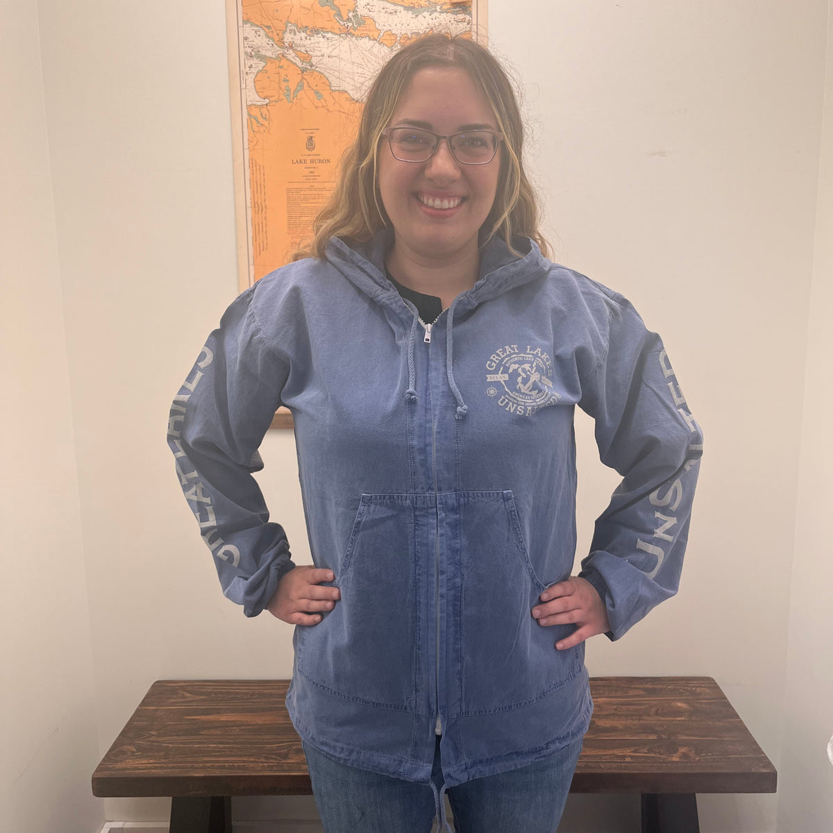 Great Lakes Zip Thin Hoodie