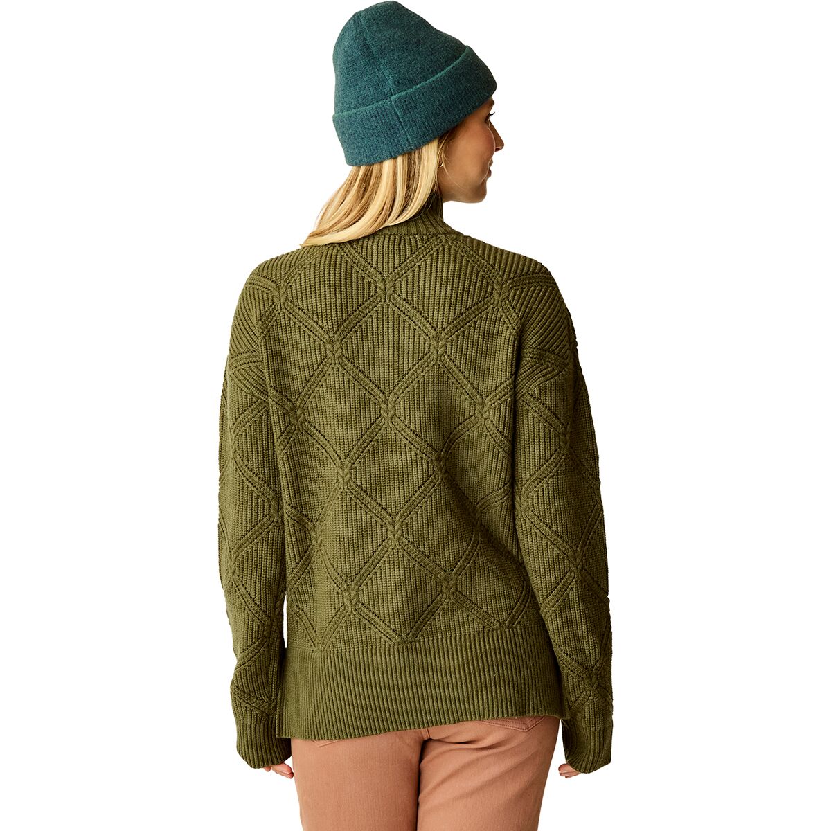 Woodward Allover Sweater - Fir Heather