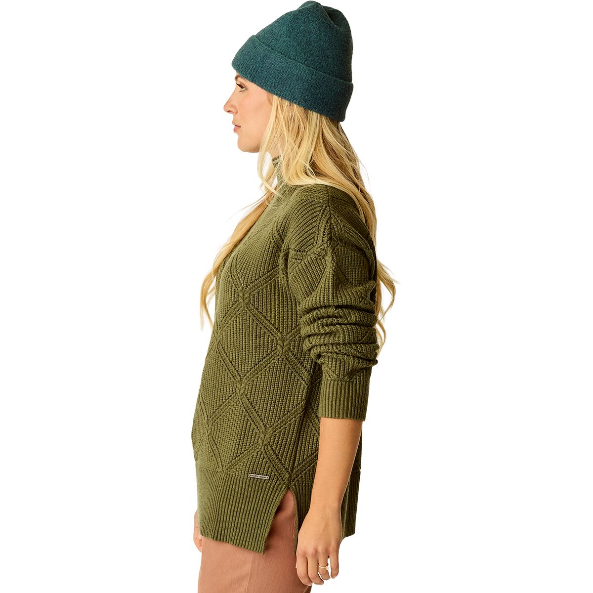Woodward Allover Sweater - Fir Heather