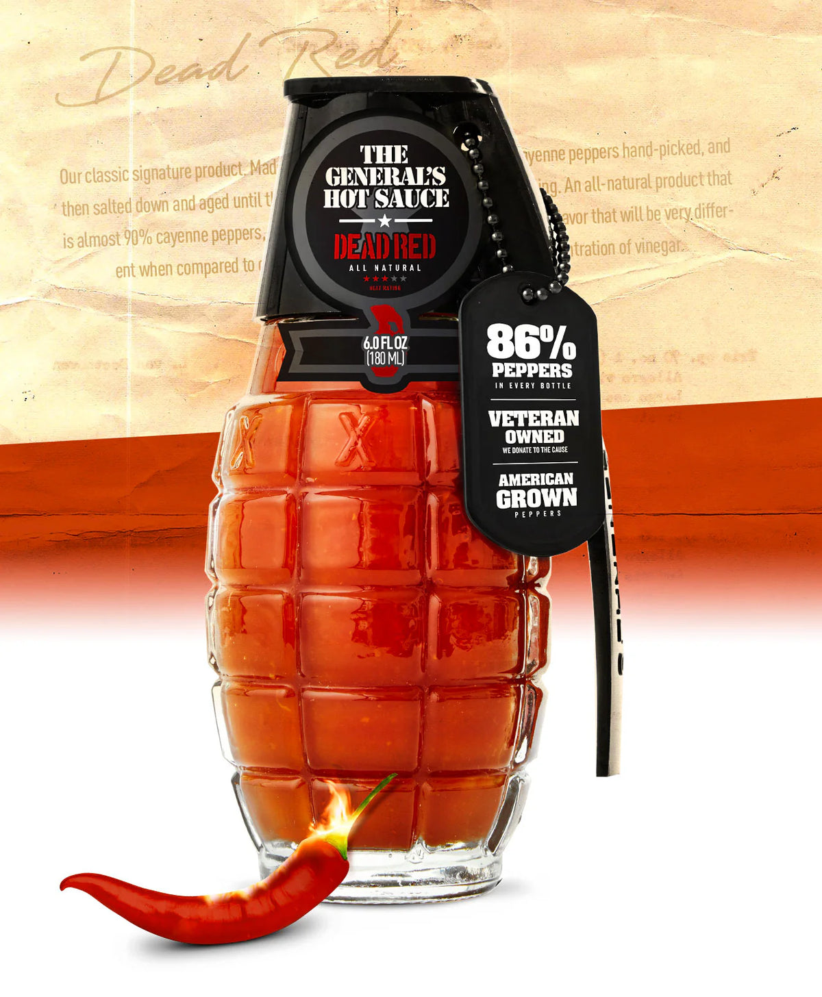 Dead Red- The Generals Hot Sauce