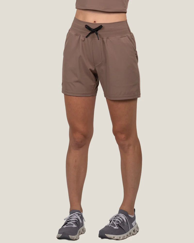 Women's 5" High-Rise La Plata Shorts- Desert Brown