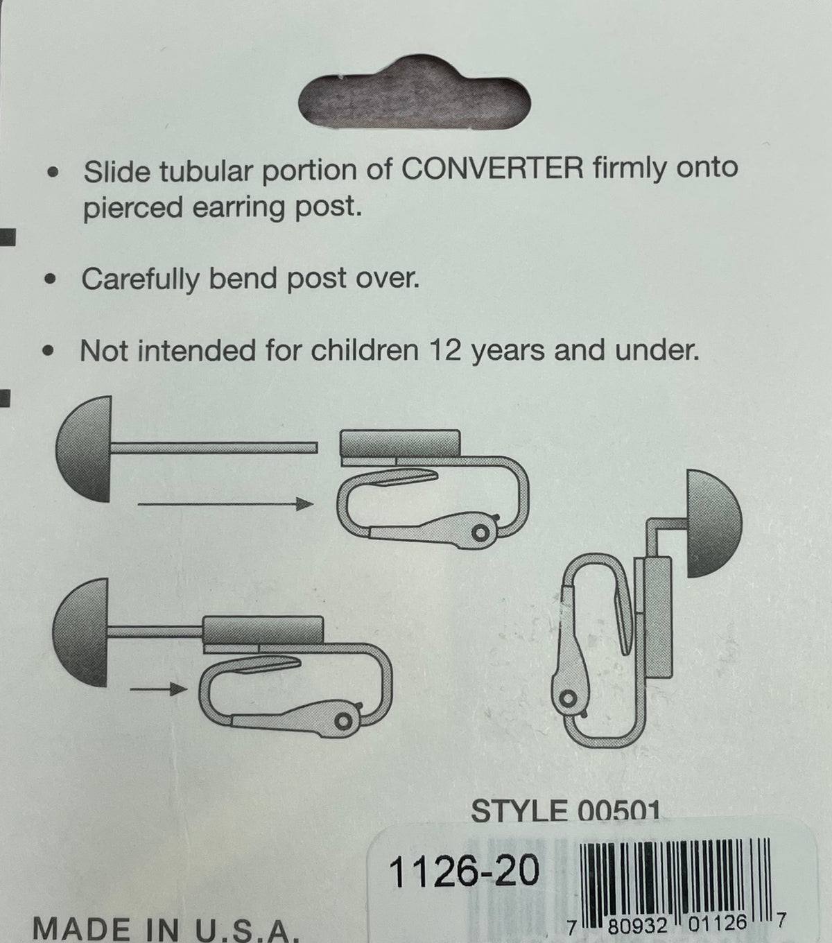 Converters for Pierced Earring To Clip