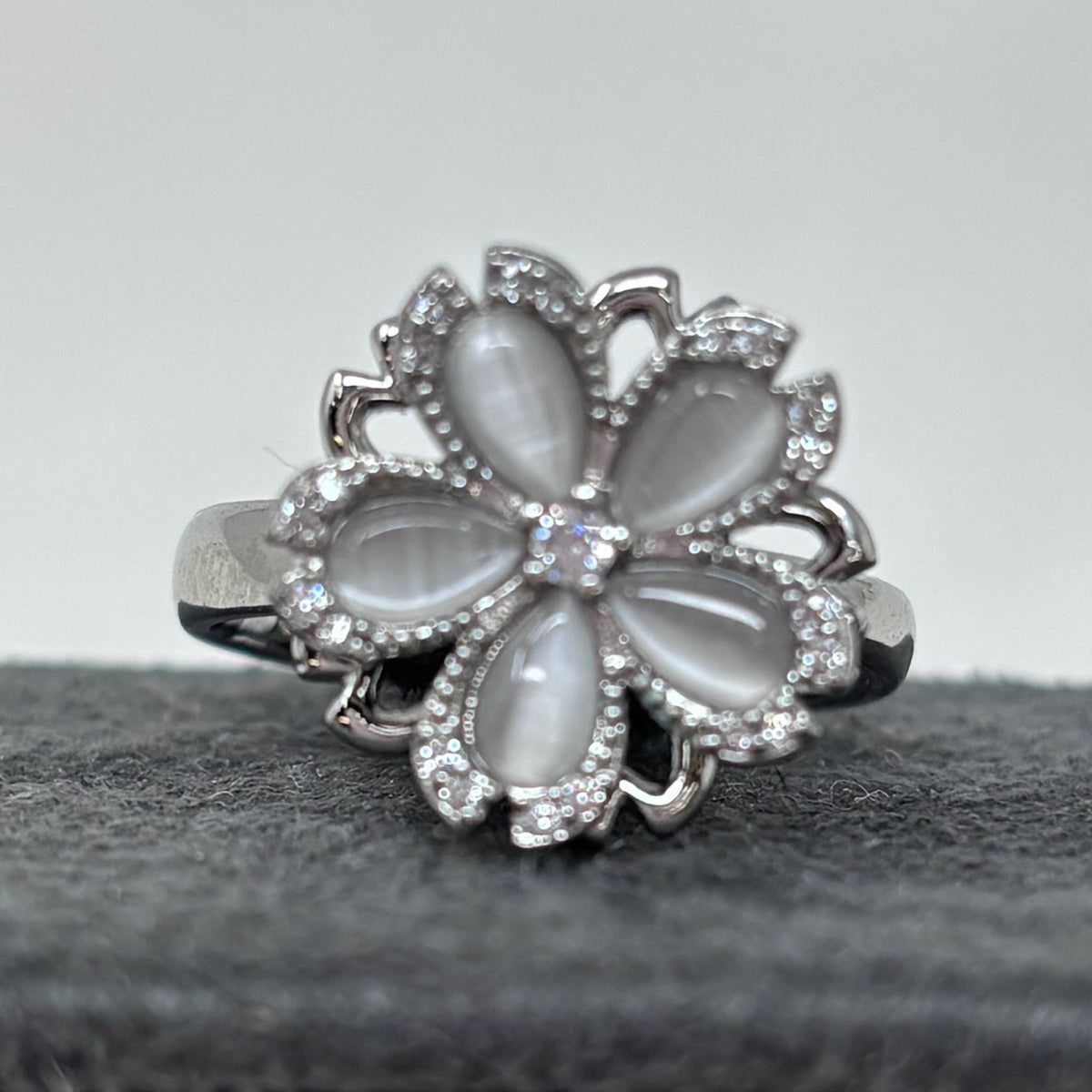 CZ Spinner Ring