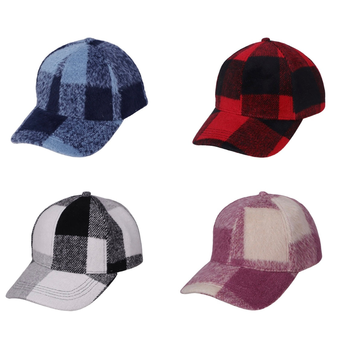 Buffalo Check Plaid Baseball Cap