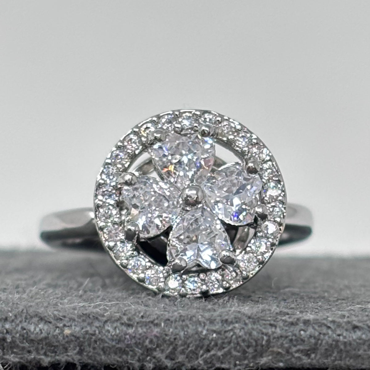 CZ Spinner Ring