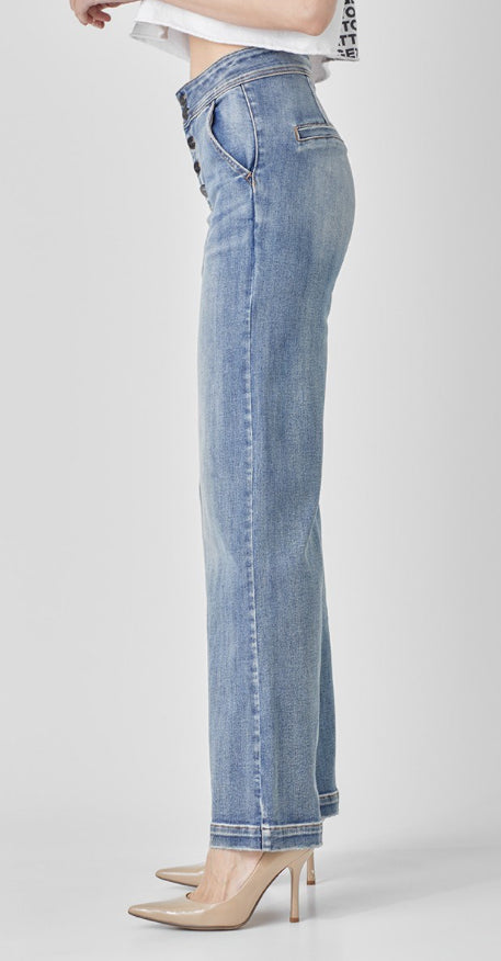 High Rise Wide Flare Jeans