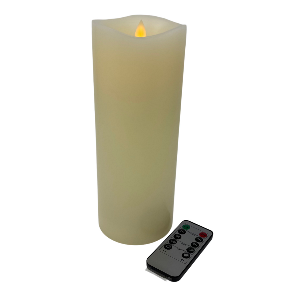 9&quot; LED Wax Pillar Candle