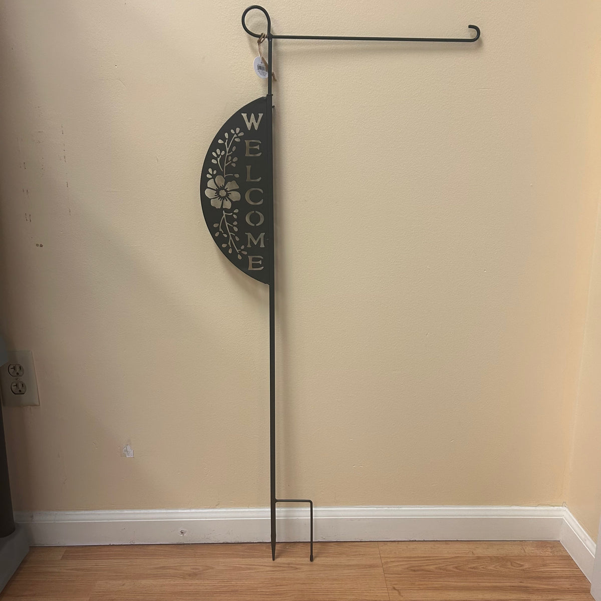 Black Silhouette Flag Holder