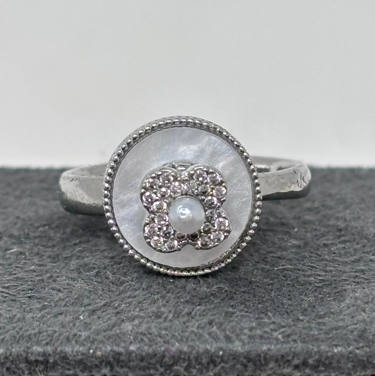 CZ Spinner Ring