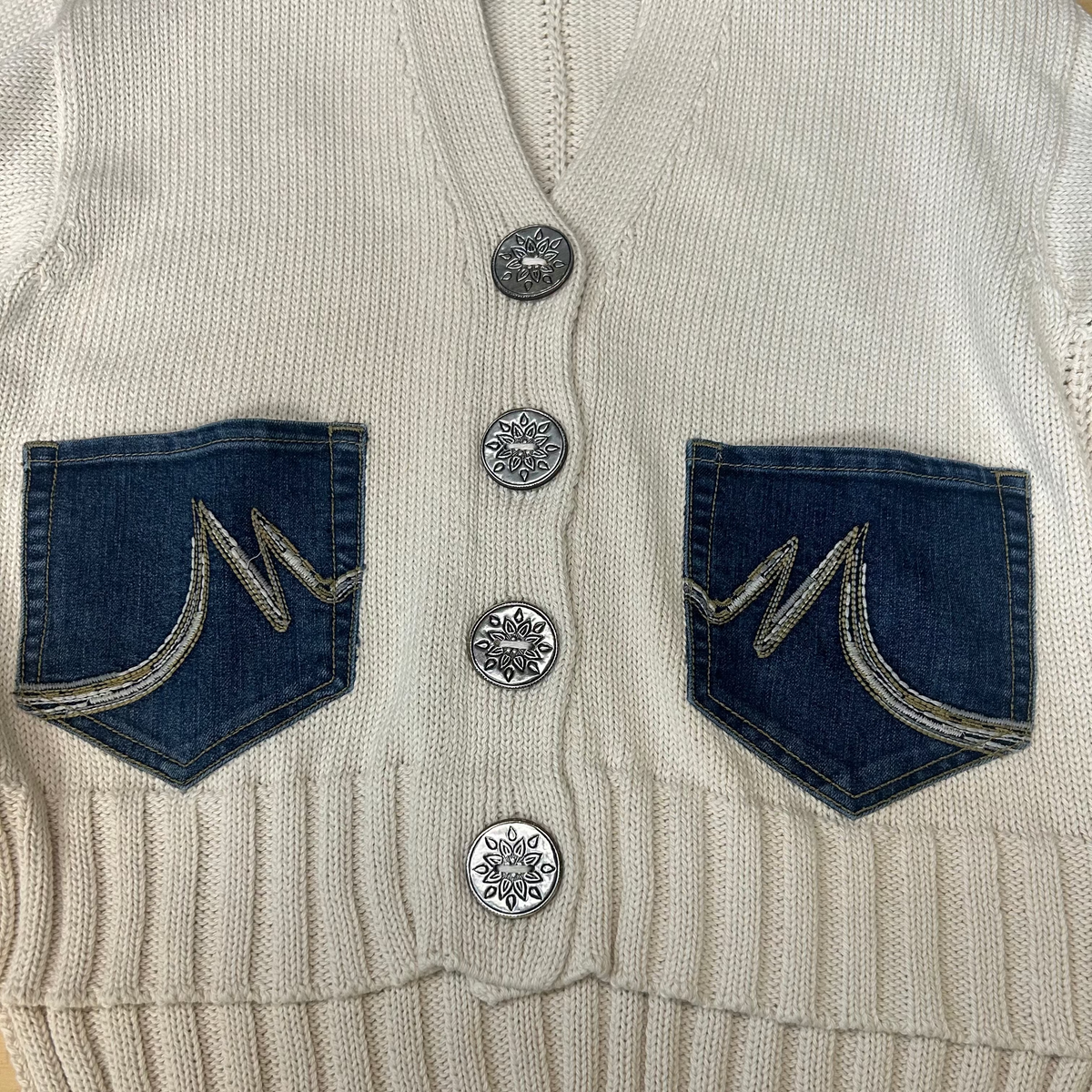 Cardigan Hand-loomed Cotton w/ Upcycled O/S